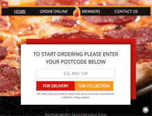 Tablet Screenshot of pizzahot.biz